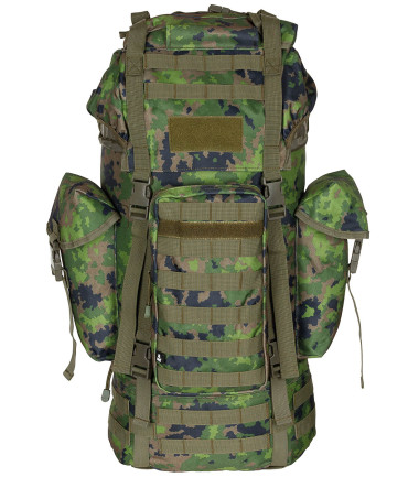 Sac à dos Combat BW MOLLE Renfort en alu 65 L Camouflage - M05 Camo (FI) MFH