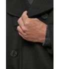 Caban laine homme Brandit Pea Noir