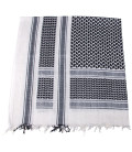 Écharpe "Shemagh", avec franges, noir-blanc, 115x110cm - Surplus militaire
