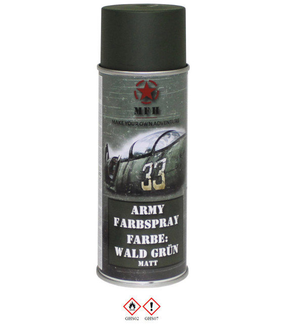 spray paint armée, FORET VERT, mat, 400 ml - Surplus militaire
