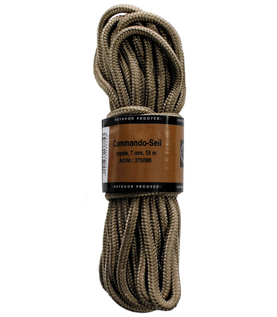corde, coyote, 7mm, 15 m - Surplus militaire