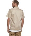 Chemise militaire US Brandit Beige manches courtes