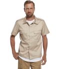 Chemise militaire US Brandit Beige manches courtes