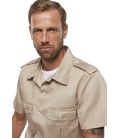 Chemise militaire US Brandit Beige manches courtes