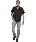 Chemise vintage manches courtes Noir Brandit