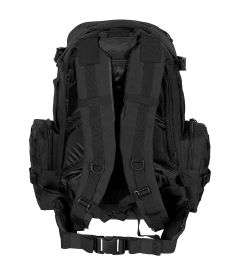 Sac Bandoulière Tactique Homme - Système MOLLE - Poche Bouteille Amovible - Pour EDC, Randonnée, Camping - Noir