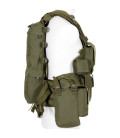 Gilet tactical kaki, nombreuses de poches - Surplus militaire