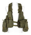Gilet tactical kaki, nombreuses de poches - Surplus militaire