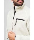 Veste polaire peluche Teddyfleece Jacket Brandit Blanc
