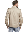 Chemise militaire US Brandit Beige manches longues
