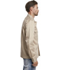 Chemise militaire US Brandit Beige manches longues