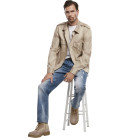 Chemise militaire US Brandit Beige manches longues