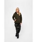 Veste polaire à capuche femme Teddy Brandit Kaki