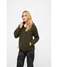Veste polaire à capuche femme Teddy Brandit Kaki