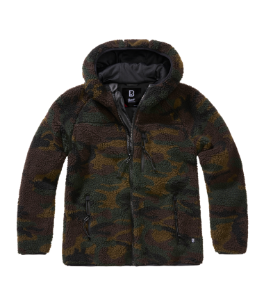 Veste polaire à capuche femme Teddy Brandit Woodland (US)