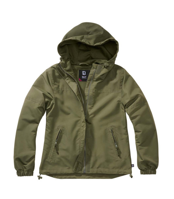 Zip frontal coupe-vent d'été pour femme Windbreaker Brandit