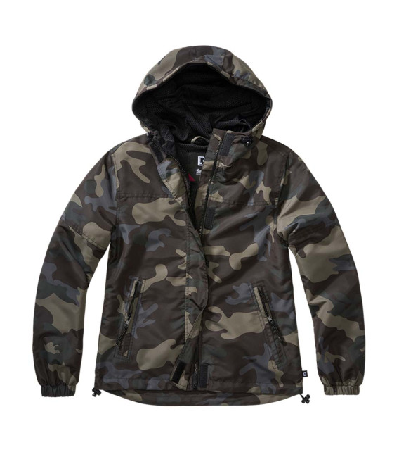 Zip frontal coupe-vent d'été pour femme Windbreaker Brandit