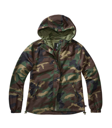 Coupe-vent l&eacute;ger femme Windbreaker Brandit Woodland (US)