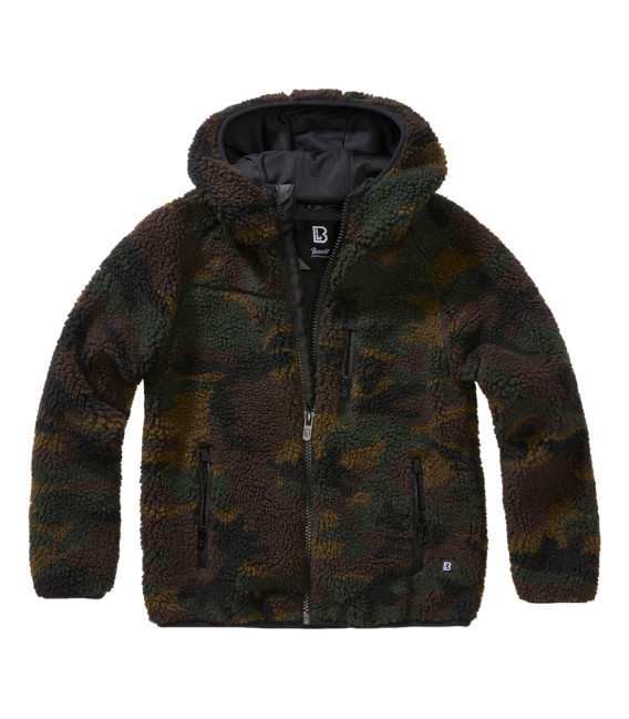 Veste polaire enfant Teddy capuche Teddyfleecejacket Brandit