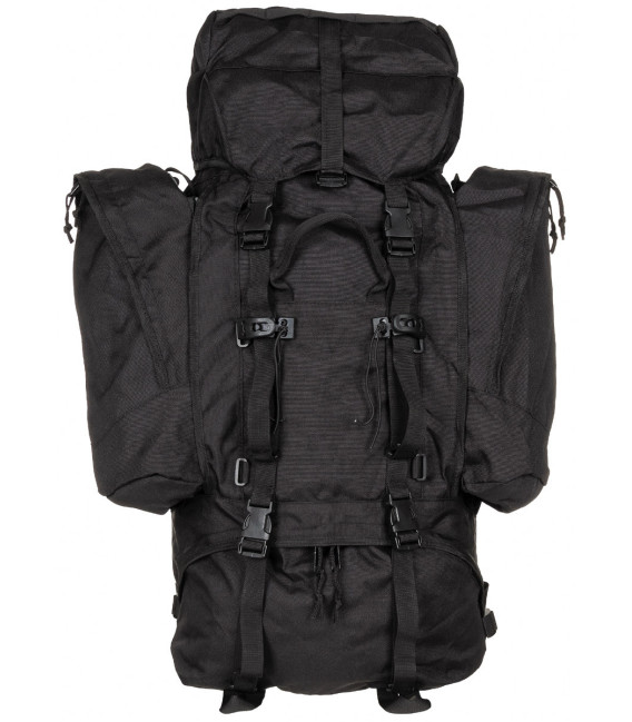 Sac à dos, "Alpin110", noir, 2 poches latérales détachables - Surplus militaire