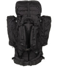 Sac à dos, "Alpin110", noir, 2 poches latérales détachables - Surplus militaire