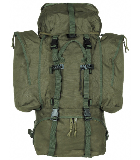 Sac à dos, "Alpin110", kaki 2 poches latérales détachables - Surplus militaire