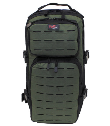 Sac à dos "Assault-Travel" Laser, noir-kaki - Surplus militaire