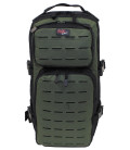 Sac à dos "Assault-Travel" Laser, noir-kaki - Surplus militaire