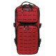 Sac à dos "Assault-Travel" Laser, noir-rouge - Surplus militaire