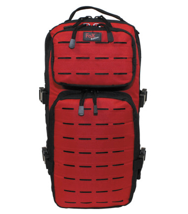 Sac à dos "Assault-Travel" Laser, noir-rouge - Surplus militaire