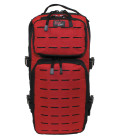 Sac à dos "Assault-Travel" Laser, noir-rouge - Surplus militaire