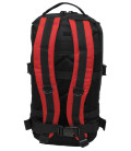 Sac à dos "Assault-Travel" Laser, noir-rouge - Surplus militaire