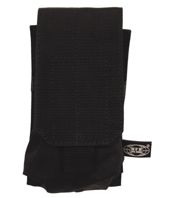 Porte chargeur, simple, "MOLLE", syst. mod., noir - Surplus militaire