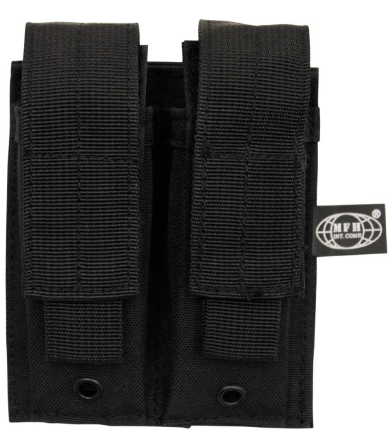 porte chargeur, "Molle", double, noir - Surplus militaire