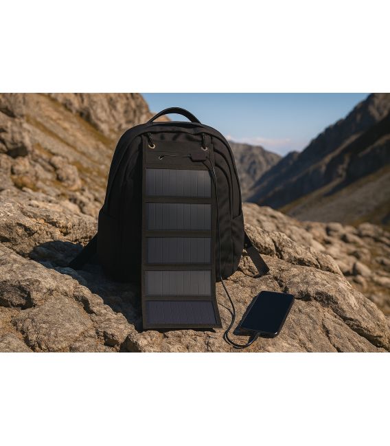 Chargeur solaire portable pliable 12,5 W Opex Noir