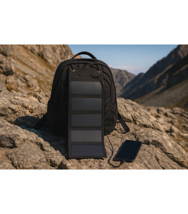 Chargeur solaire portable pliable 12,5 W Opex Noir