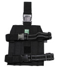 Plateau porteur système Molle, fixation pied, noir - Surplus militaire