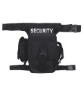 Sac banane, "Security", noir, fixation ceinture et jambes - Surplus militaire