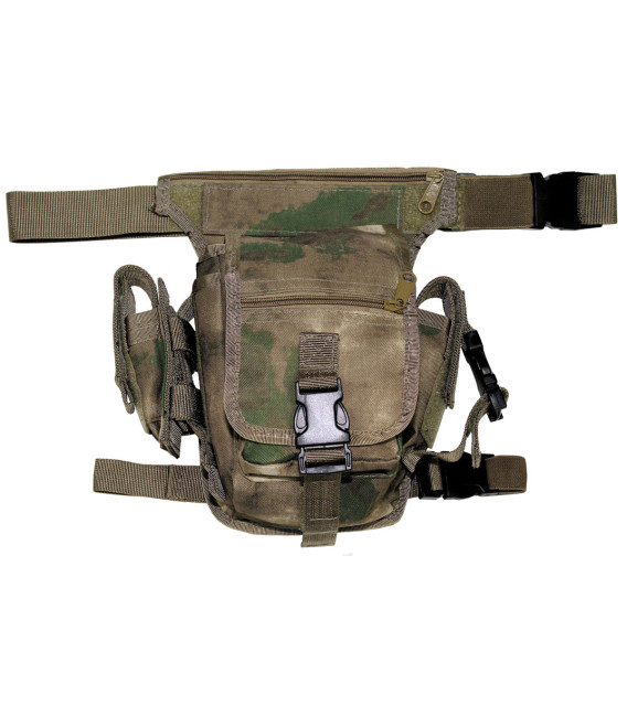 Sac banane, HDT camou vert, fixation ceinture et jambes - Surplus militaire