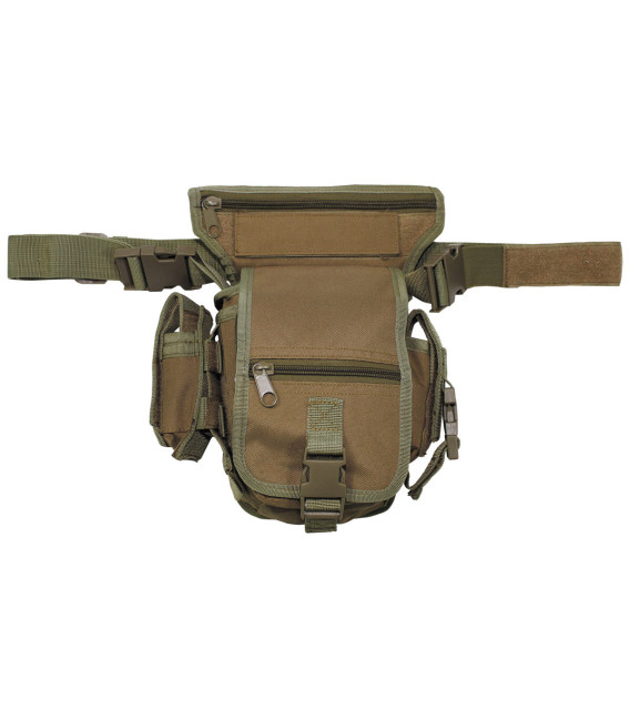 Sac banane, coyote tan, fixation ceinture et jambes - Surplus militaire