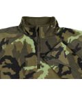 Chemise Troyer micropolaire, manches longues, 200 g/m² M.F.H. Camouflage - M95 CZ