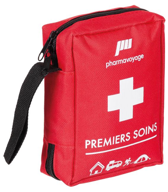 Trousse de premiers soins PharmaVoyage Rouge