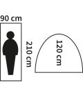 Tente Militaire Monodome 1 personne M.F.H. Kaki