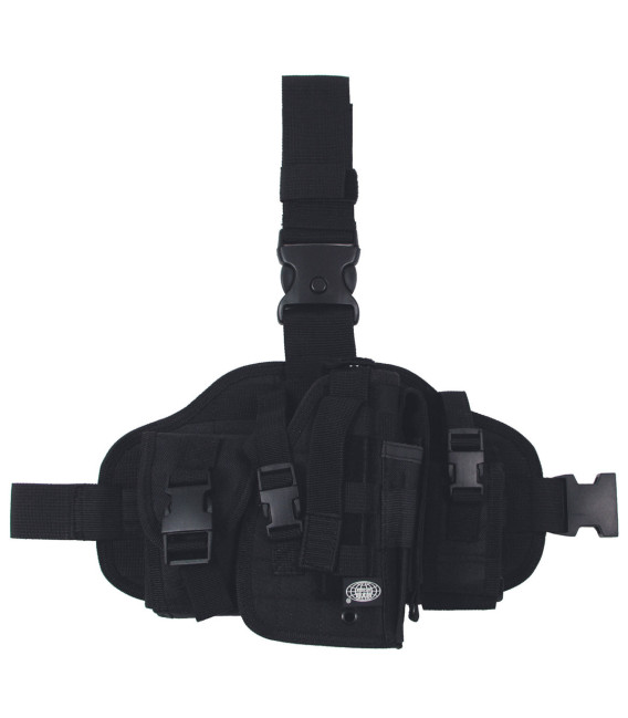 Holster, noir, fix. cuisse et ceinture - Surplus militaire