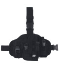 Holster, noir, fix. cuisse et ceinture - Surplus militaire