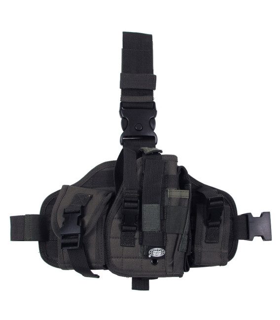 Holster, kaki, fix. cuisse et ceinture - Surplus militaire