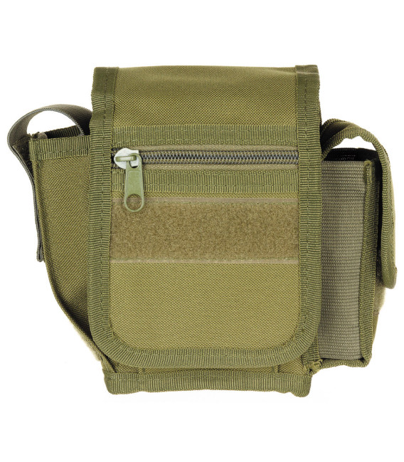 Poche ceinturon avec 3 compartiments, kaki - Surplus militaire