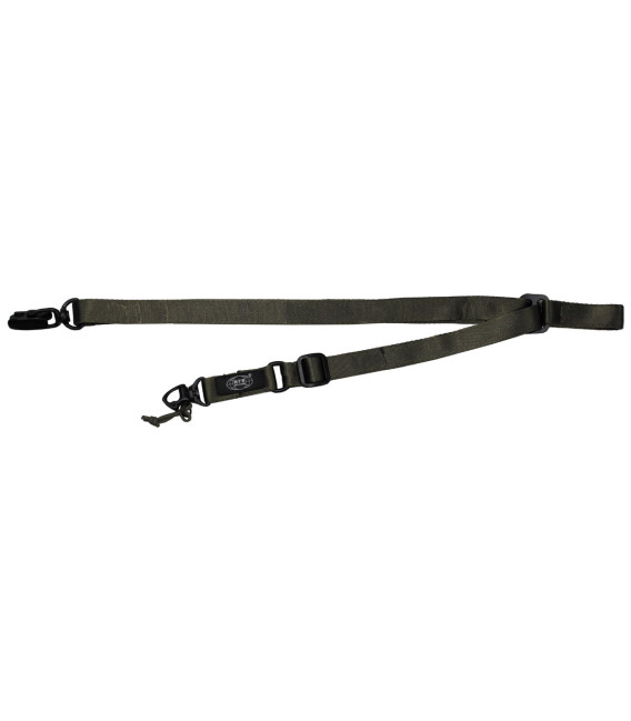 Bretelle pour fusil, kaki, fixation par mousqueton - Surplus militaire