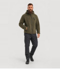 Veste en peluche Teddyfleece Brandit Kaki - Trois-quarts