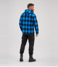 Veste bûcheron à capuche Noir et Bleu Brandit - Dos